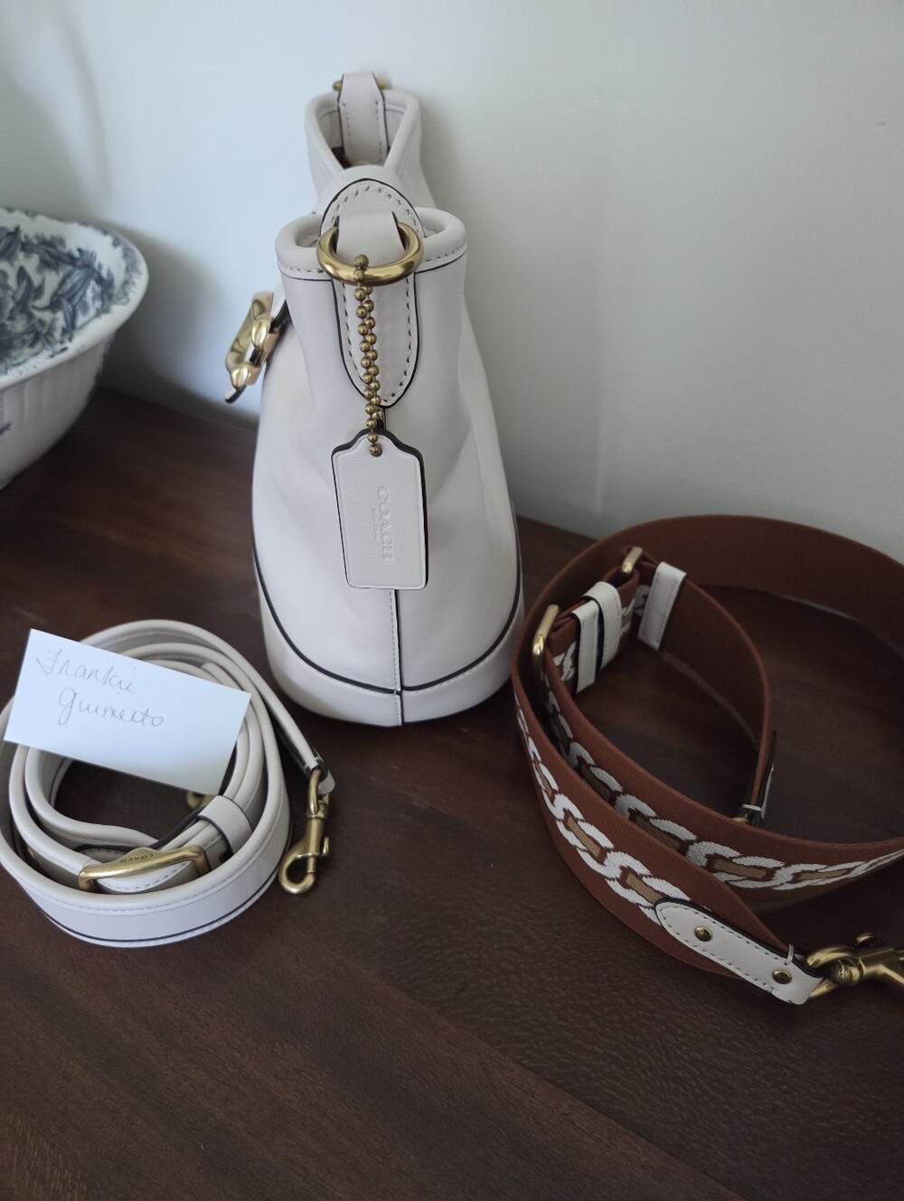 Coach Tali Bucket Bag Color: Chalk - Picture 4 of 8